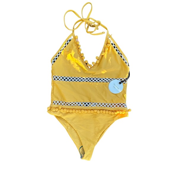 NWT: Tularosa Ember One-Piece Yellow Swimsuit, Size Small - Picture 5 of 6